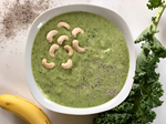 Creamy Cashew Green Smoothie Bowl