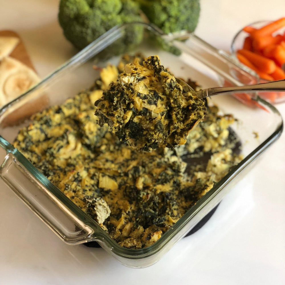 Paleo & Vegan Spinach Artichoke Dip - KARMA NUTS