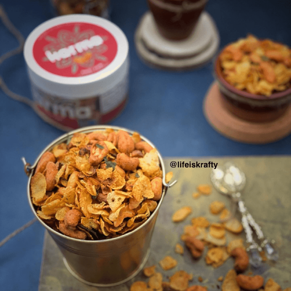 Spicy Cashew Snack Mix - KARMA NUTS