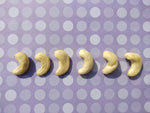 cashews in a line