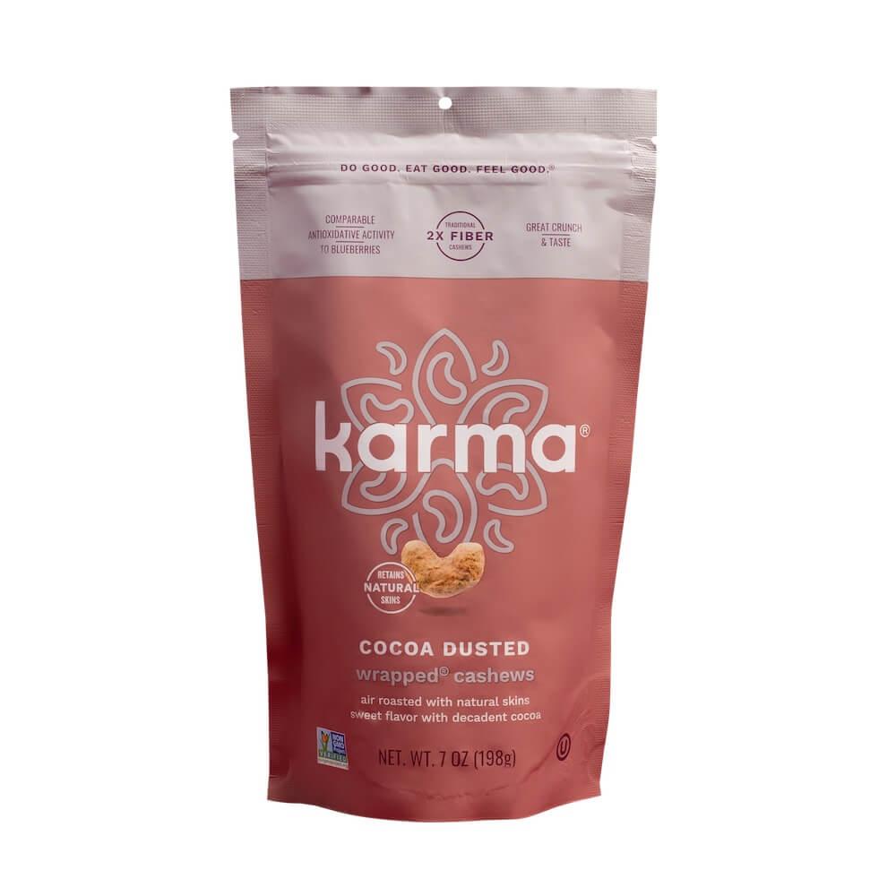 Cocoa Dusted Wrapped® Cashews - KARMA NUTS