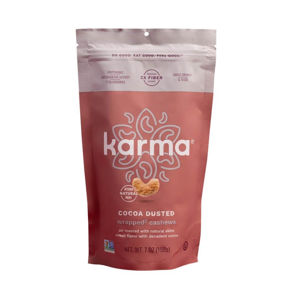 
                  
                    Cocoa Dusted Wrapped® Cashews - KARMA NUTS
                  
                