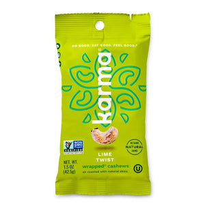 Lime Twist Wrapped® Cashews - KARMA NUTS