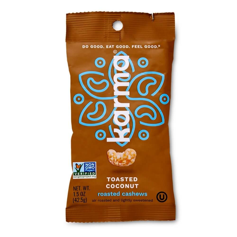 Toasted Coconut Roasted Cashews - KARMA NUTS