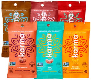 Cashew Variety Pack | 6 Snack Packs 15.00% Off Auto renew - KARMA NUTS